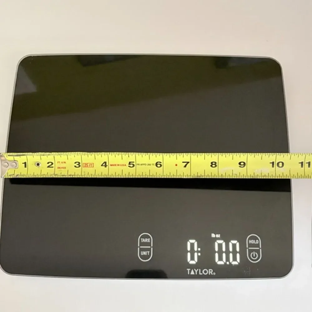 Taylor 5331398 Expanded Platform Digital Kitchen Scale 30 lb Waterproof